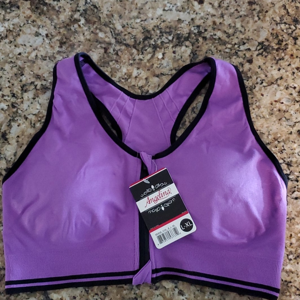 Purple Sports Bra